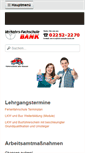 Mobile Screenshot of fahrschule-bank.de